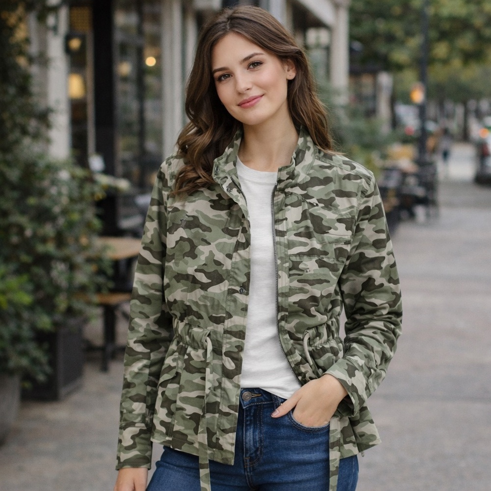 Banana Republic - Green Camo Utility Jacket